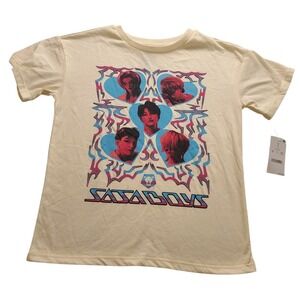 Netflix K-Pop Demon Hunters Sajaboys Ivory Graphic‎ Tee Shirt Kids Medium 8